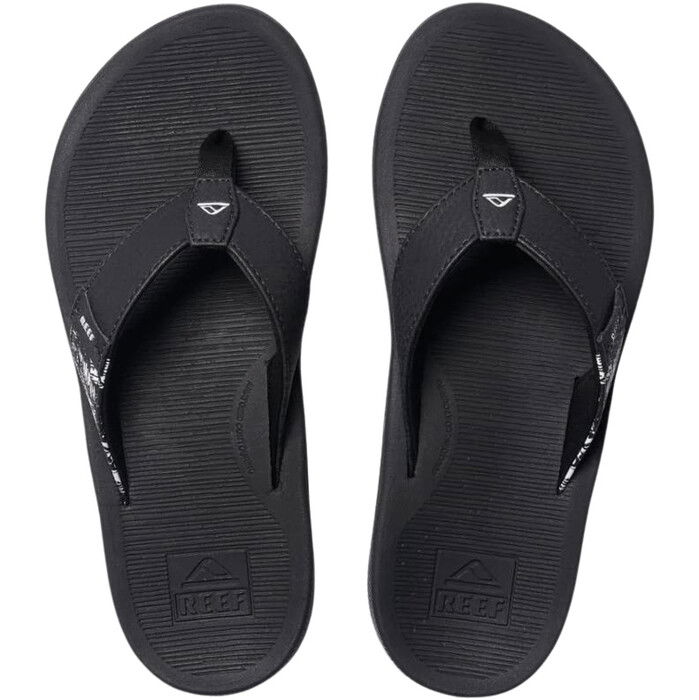 2024 Reef Mujer Santa Ana Sandalias Flip Flop CJ3624 - Black / Blanco